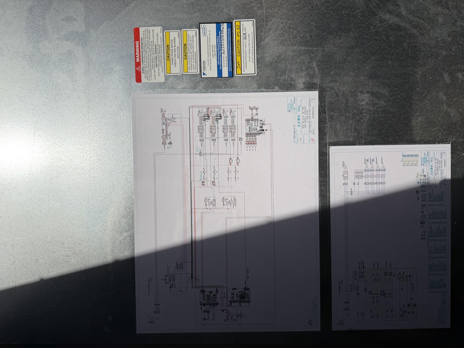Roof - Aaon Unit - Sheets